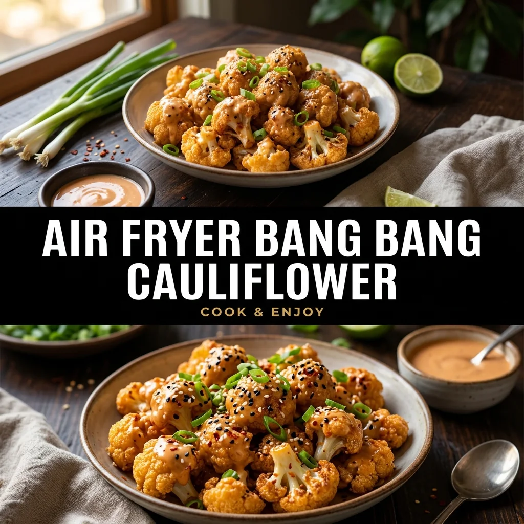 Air Fryer Bang Bang Cauliflower food illustration
