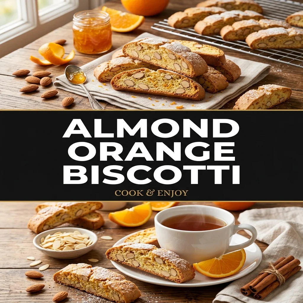 Almond Orange Biscotti recipe poster