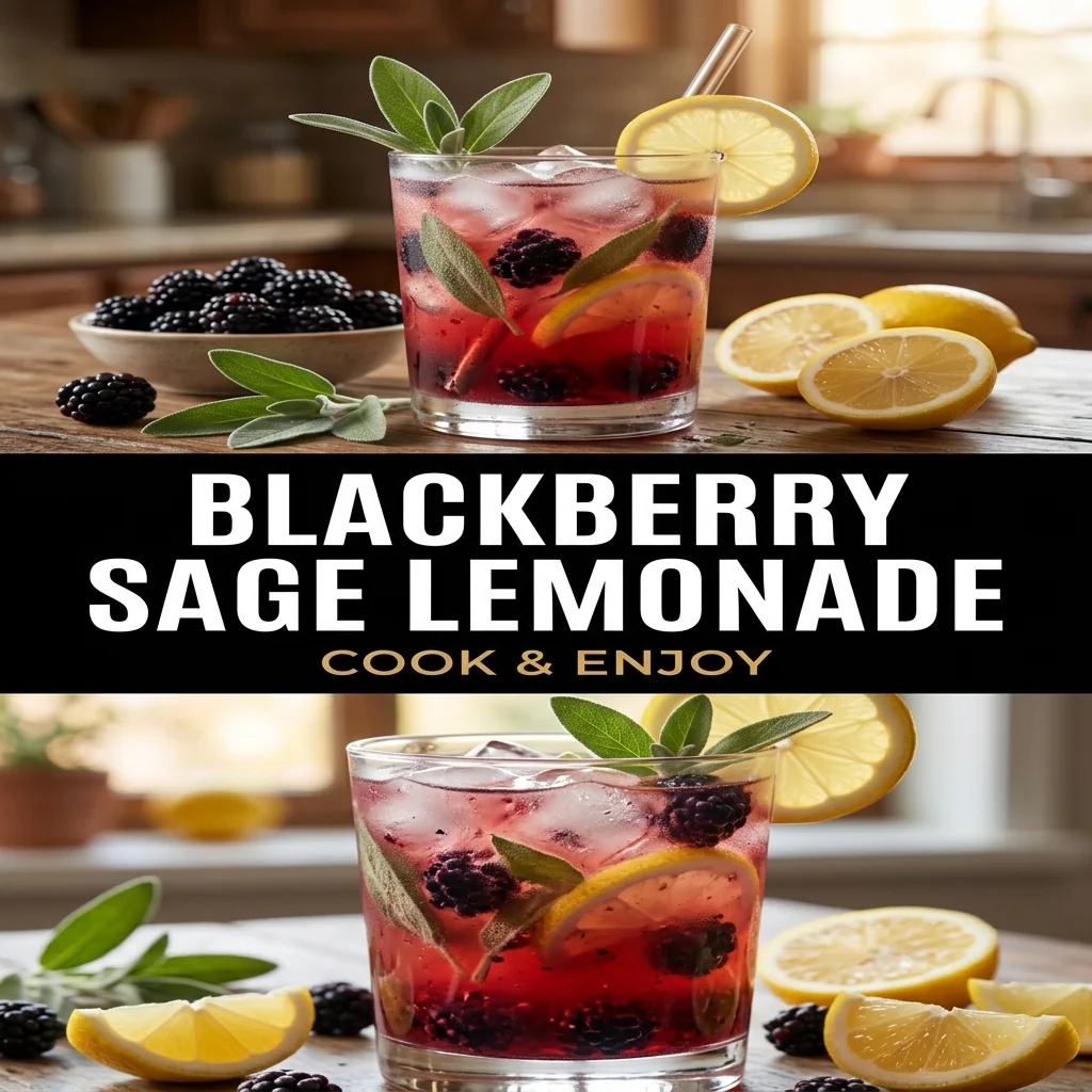 Blackberry Sage Lemonade food illustration