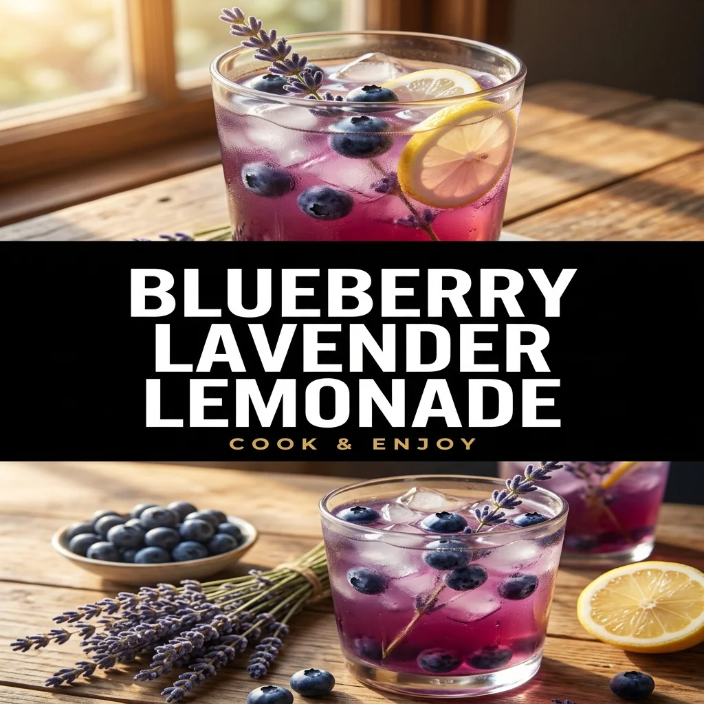 Blueberry Lavender Lemonade food illustration