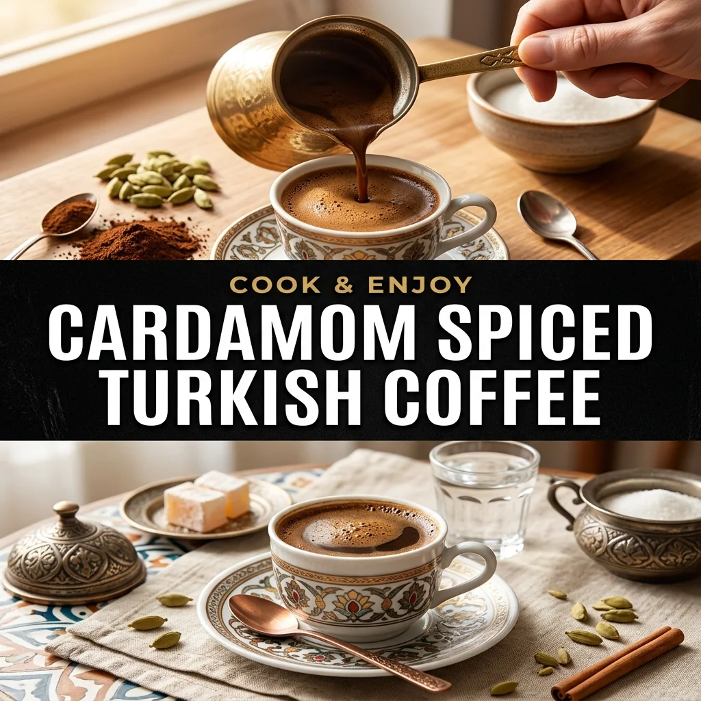 Cardamom Spiced Turkish Coffee recipe poster