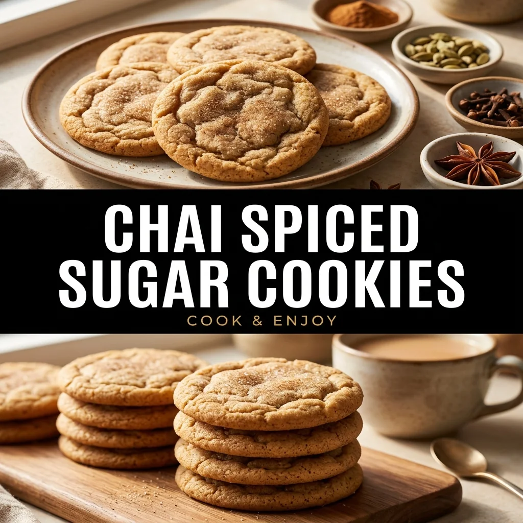 Chai Spiced Sugar Cookies food illustration