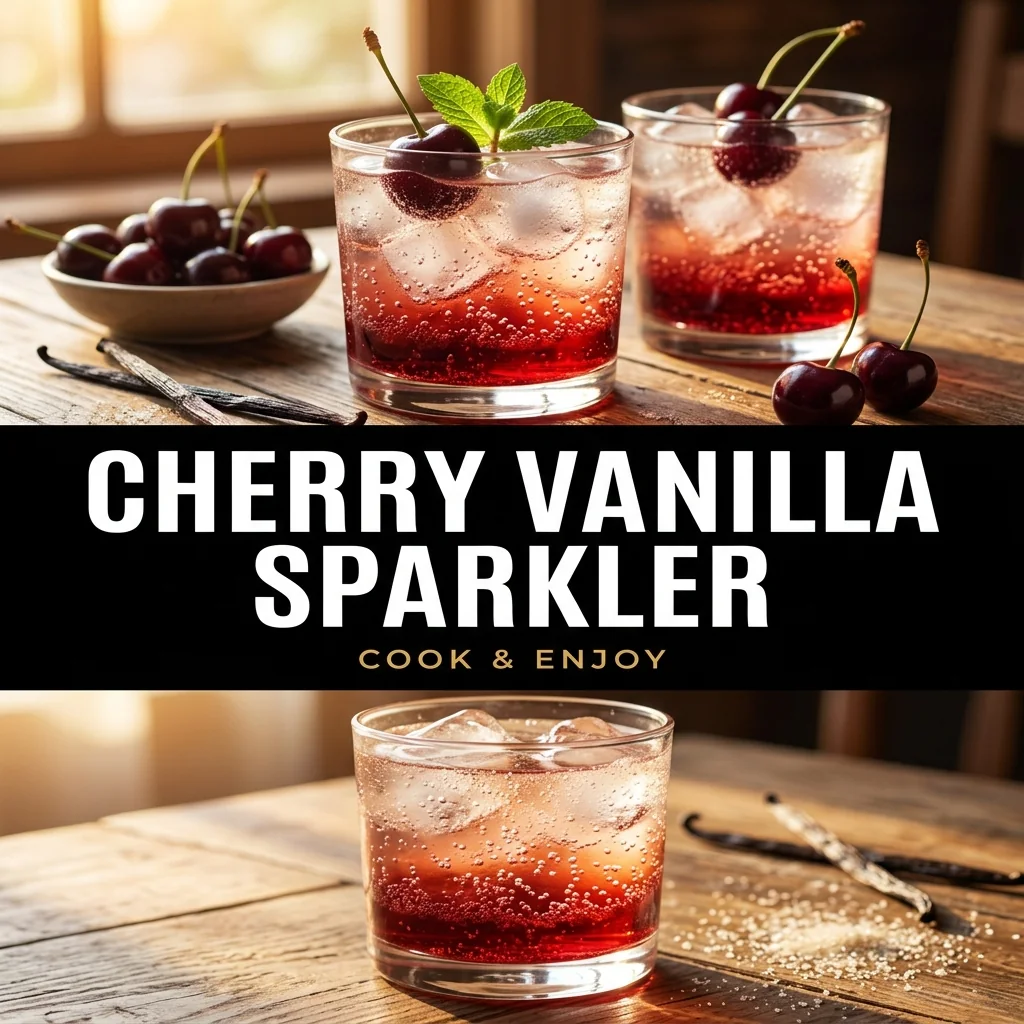 Cherry Vanilla Sparkler food illustration