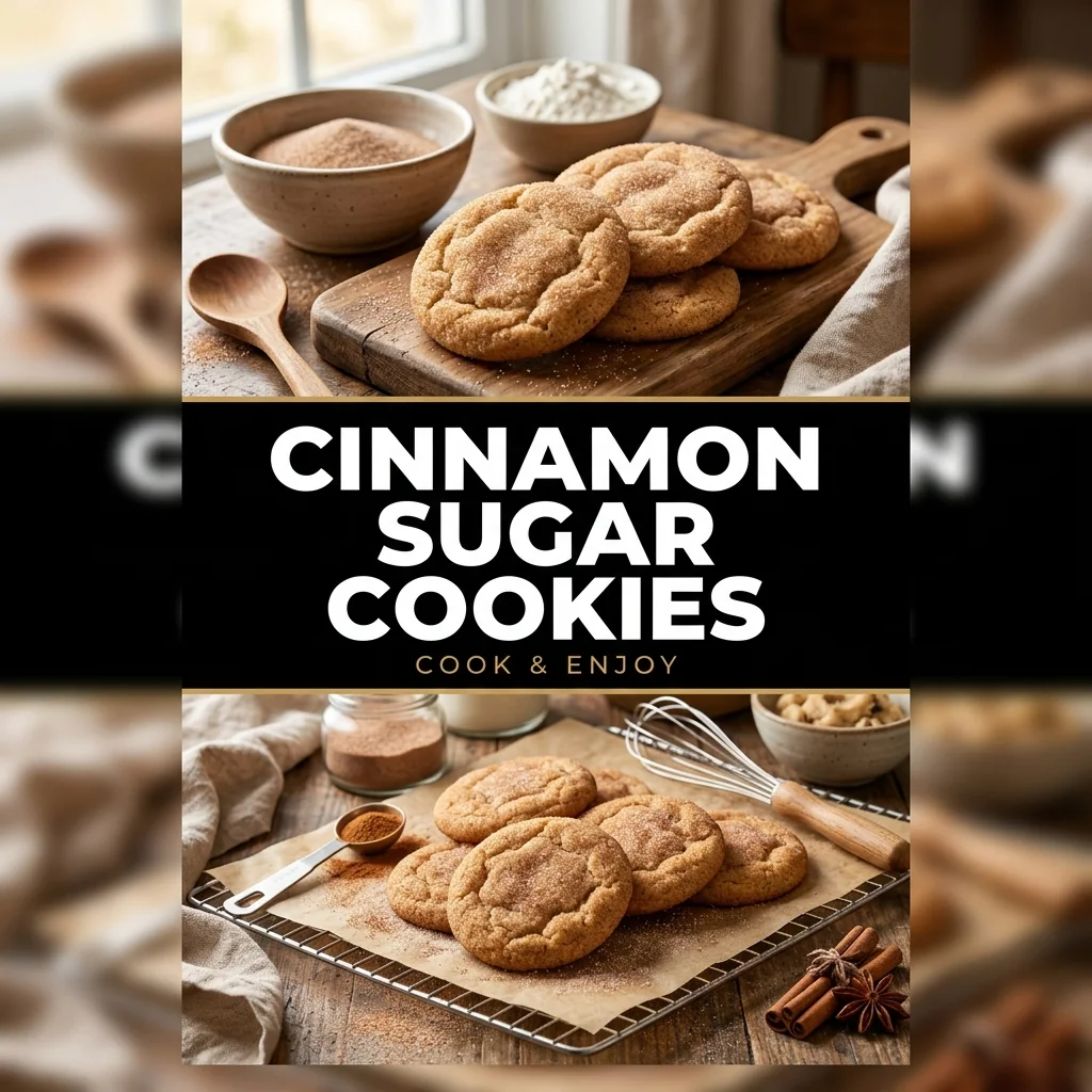 Cinnamon Sugar Cookies recipe poster