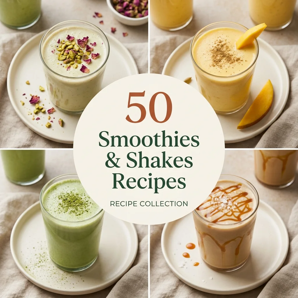 Smoothies & Shakes Recipes recipe collage