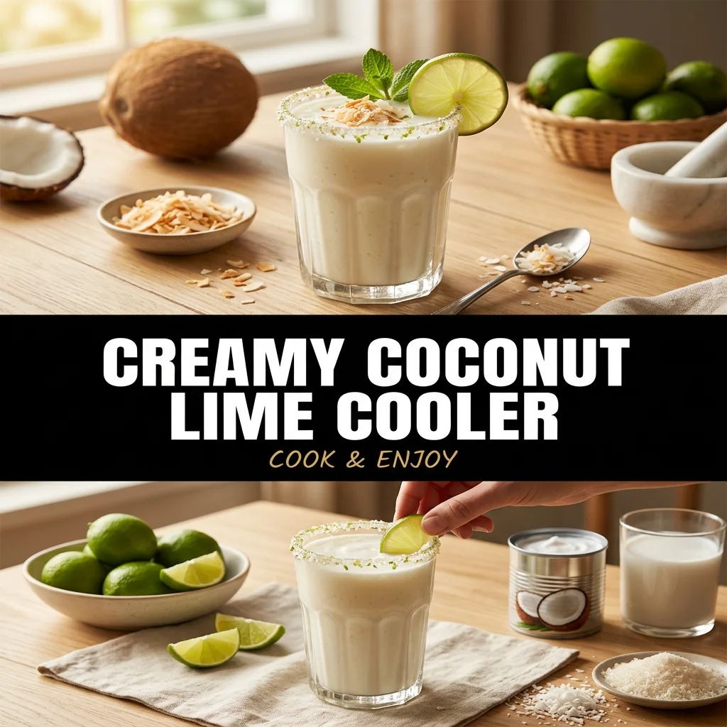 Creamy Coconut Lime Cooler food illustration