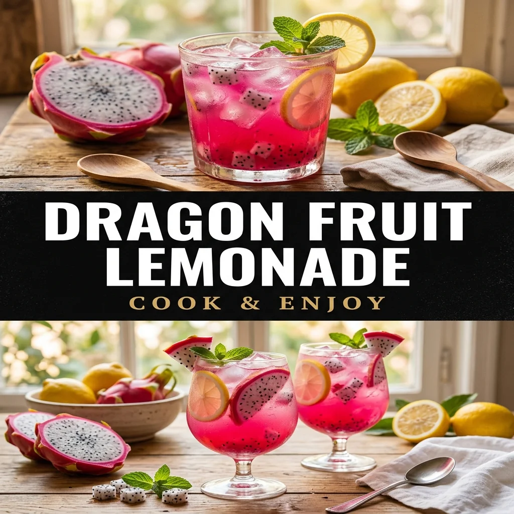 Dragon Fruit Lemonade food illustration