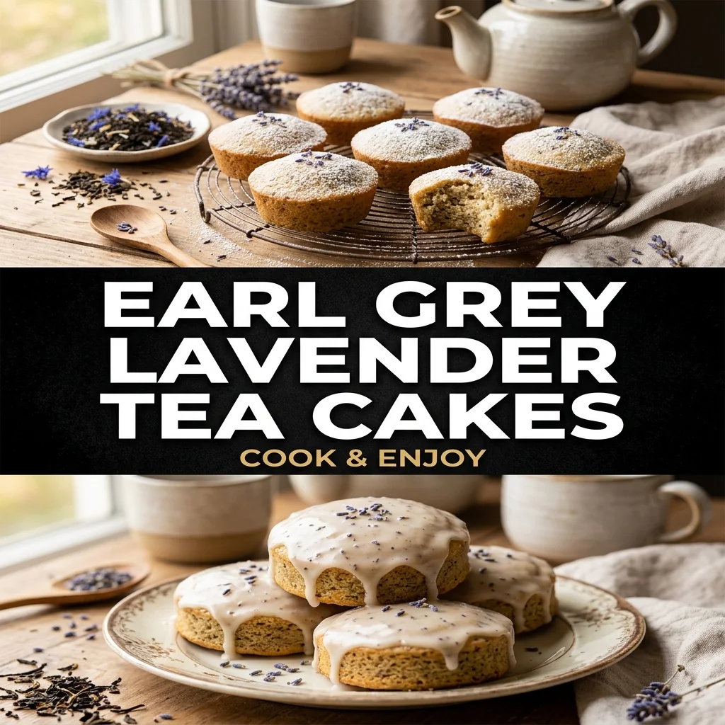 Earl Grey Lavender Tea Cakes food illustration