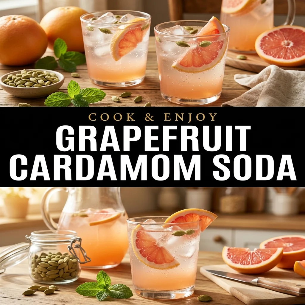 Grapefruit Cardamom Soda food illustration