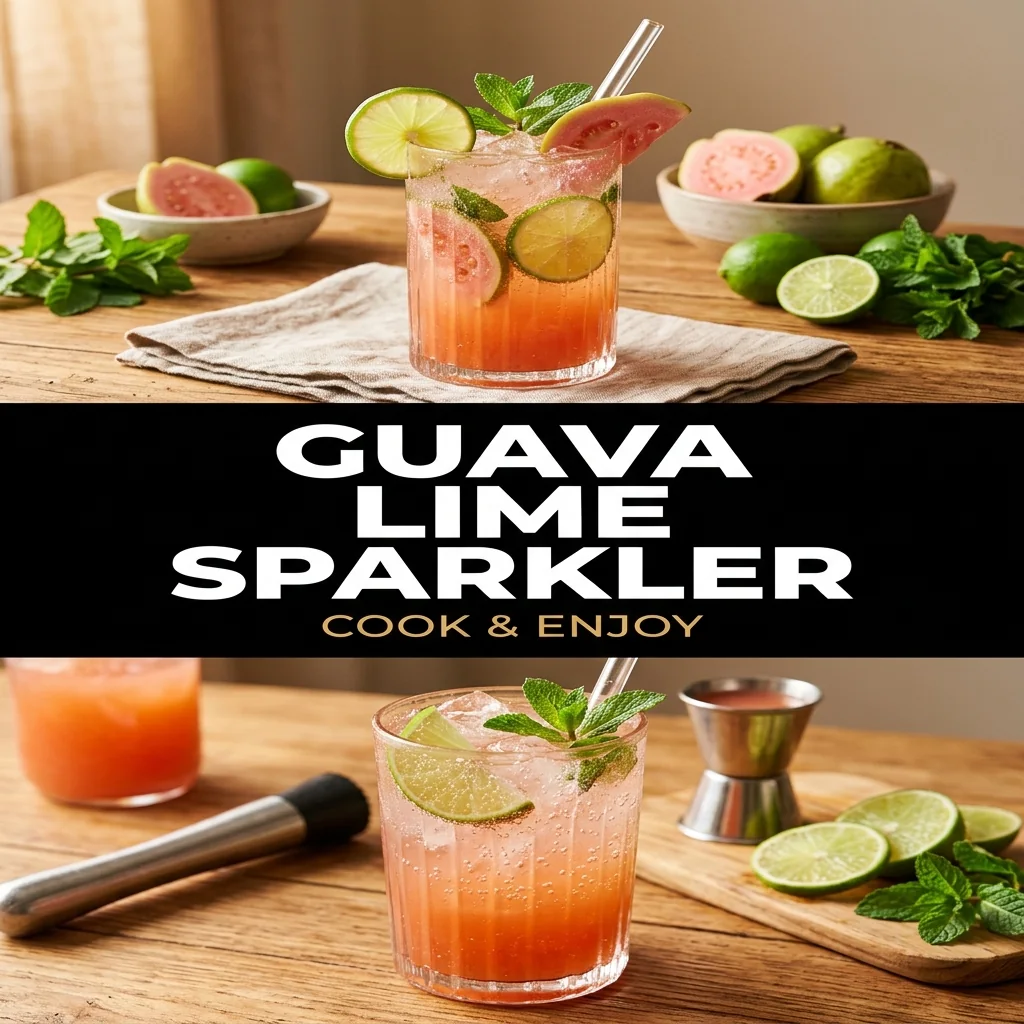 Guava Lime Sparkler food illustration