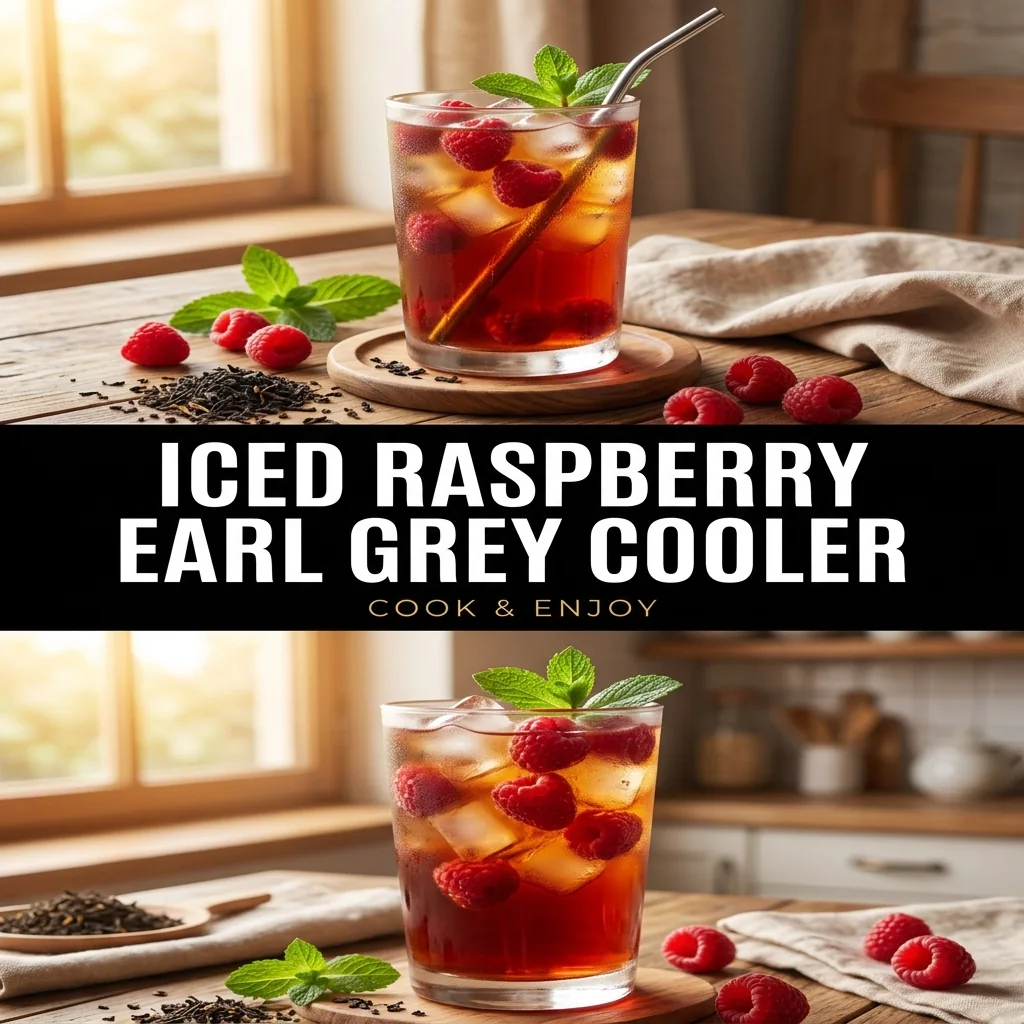 Iced Raspberry Earl Grey Cooler food illustration