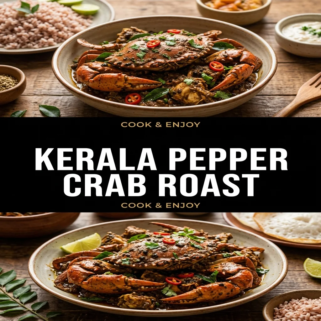 Kerala Pepper Crab Roast food illustration