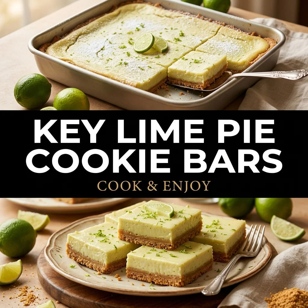 Key Lime Pie Cookie Bars food illustration
