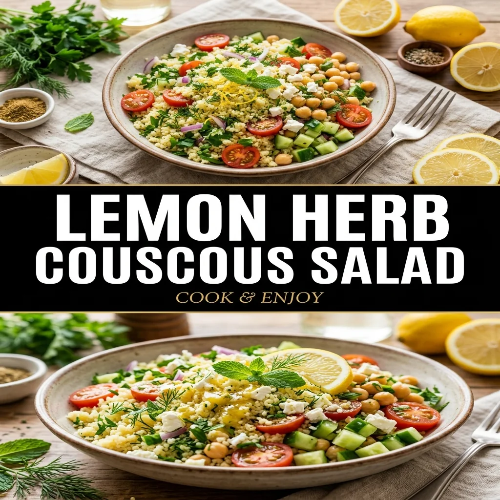 Lemon Herb Couscous Salad recipe poster