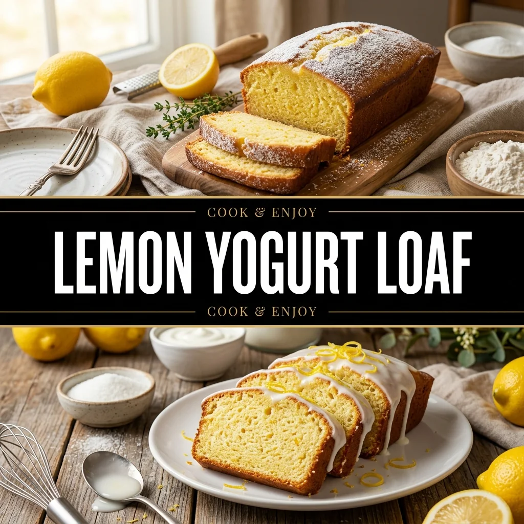 Lemon Yogurt Loaf recipe poster