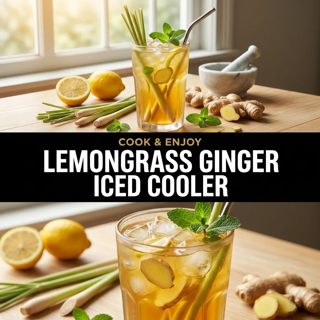 Lemongrass Ginger Iced Cooler food illustration