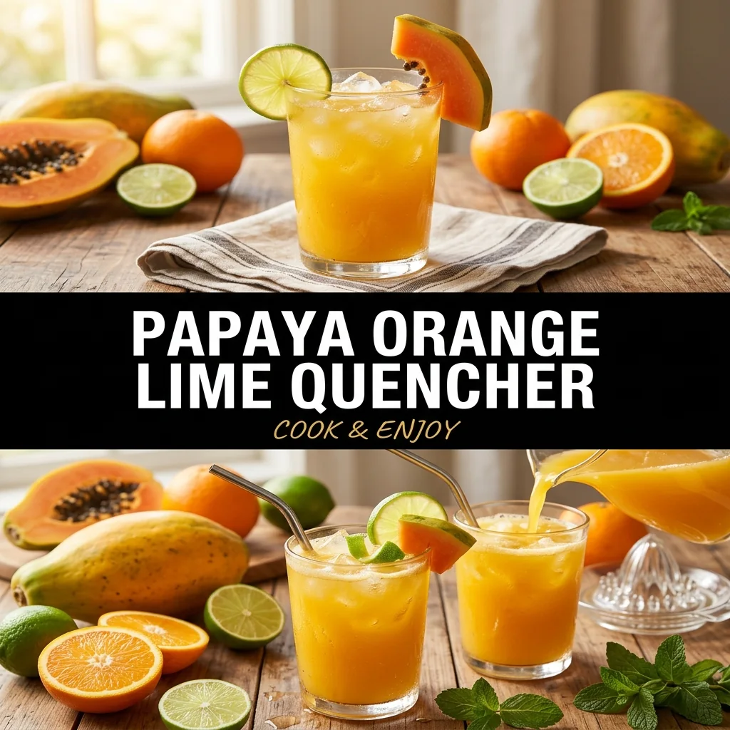 Papaya Orange Lime Quencher food illustration