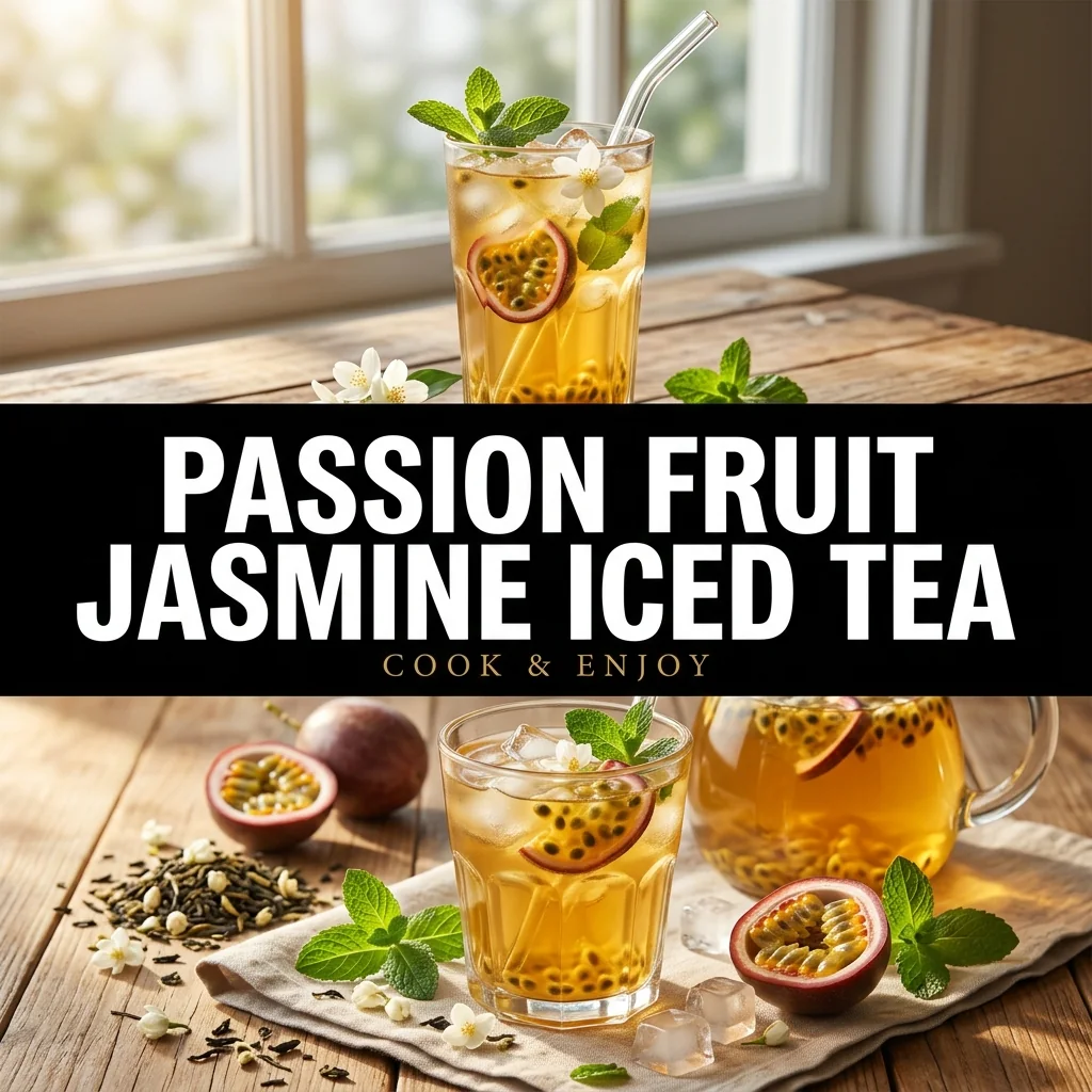 Passion Fruit Jasmine Iced Tea food illustration