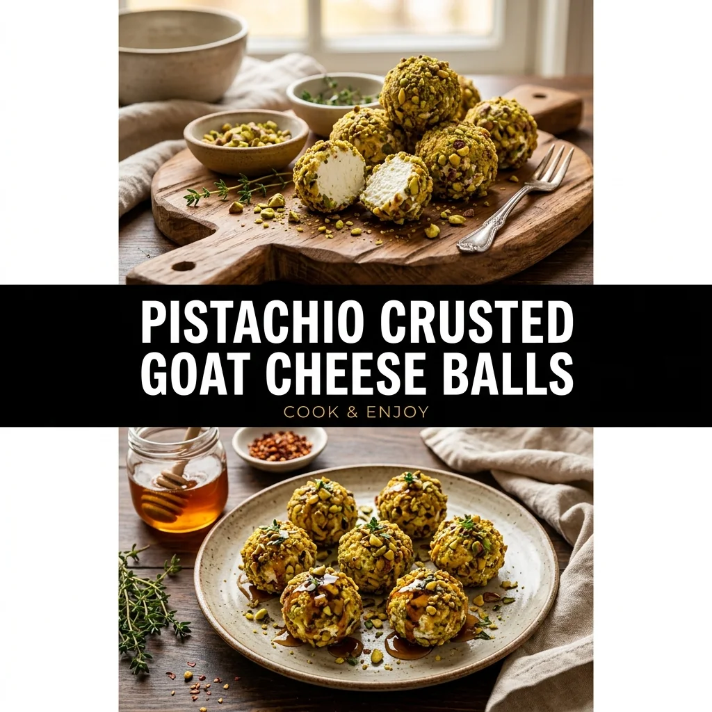 Pistachio Crusted Goat Cheese Balls food illustration