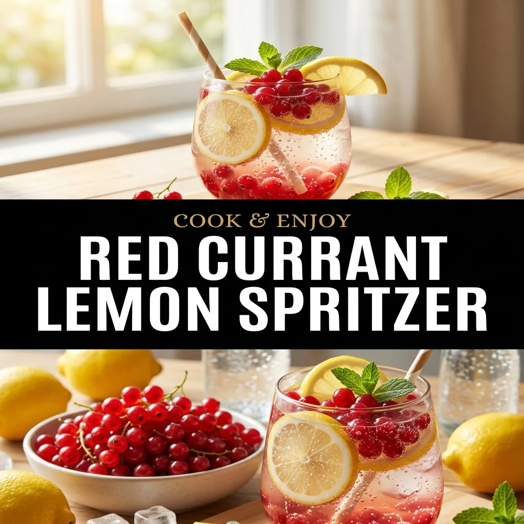 Red Currant Lemon Spritzer food illustration