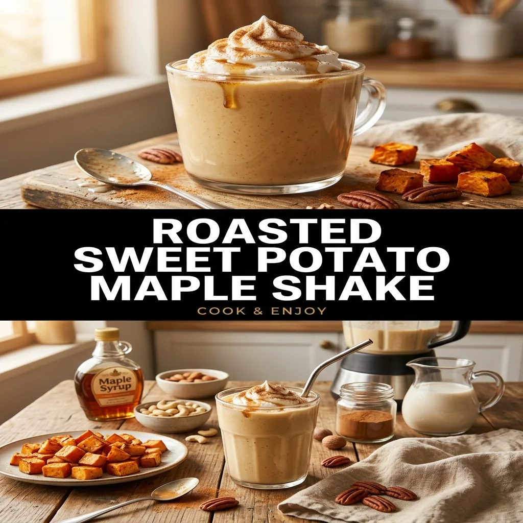 Roasted Sweet Potato Maple Shake food illustration