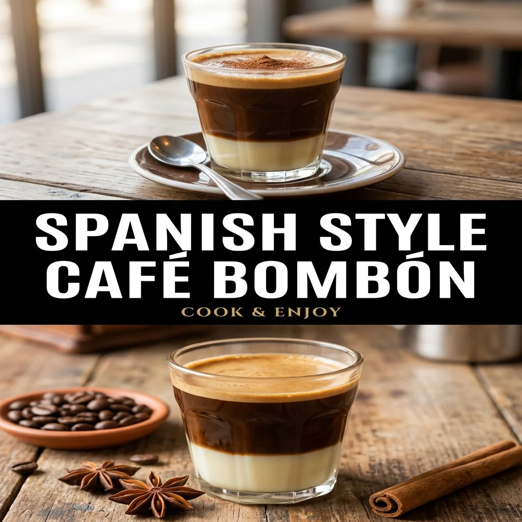 Spanish Style Café Bombón recipe poster