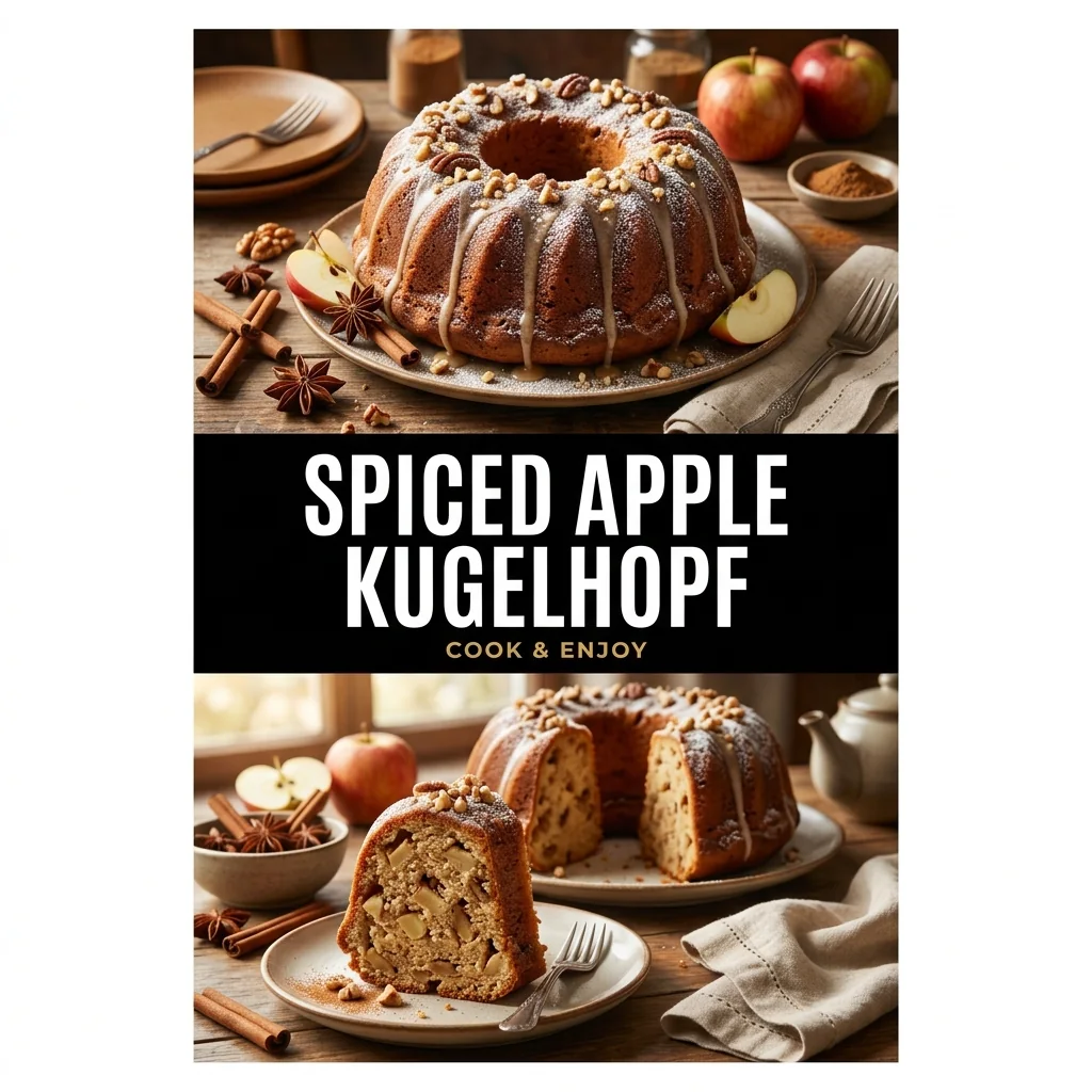 Spiced Apple Kugelhopf food illustration