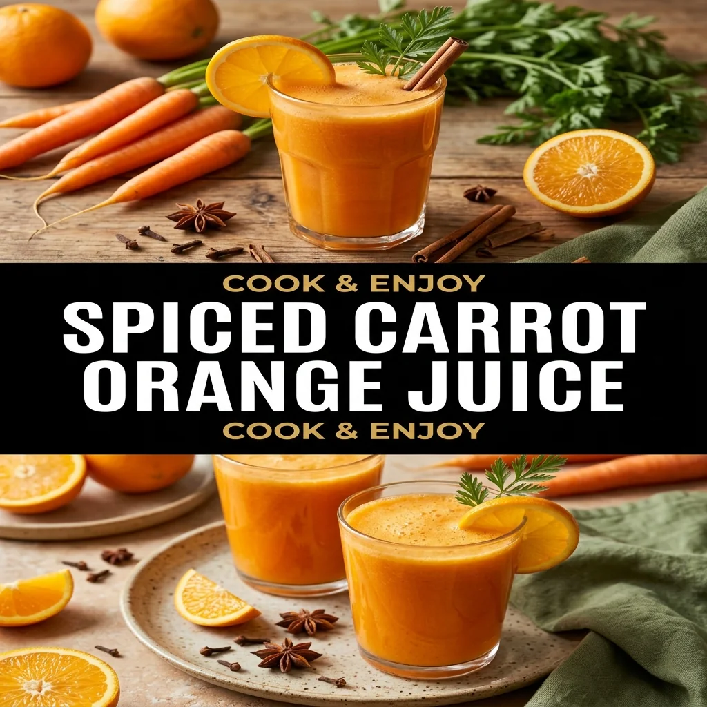 Spiced Carrot Orange Juice food illustration