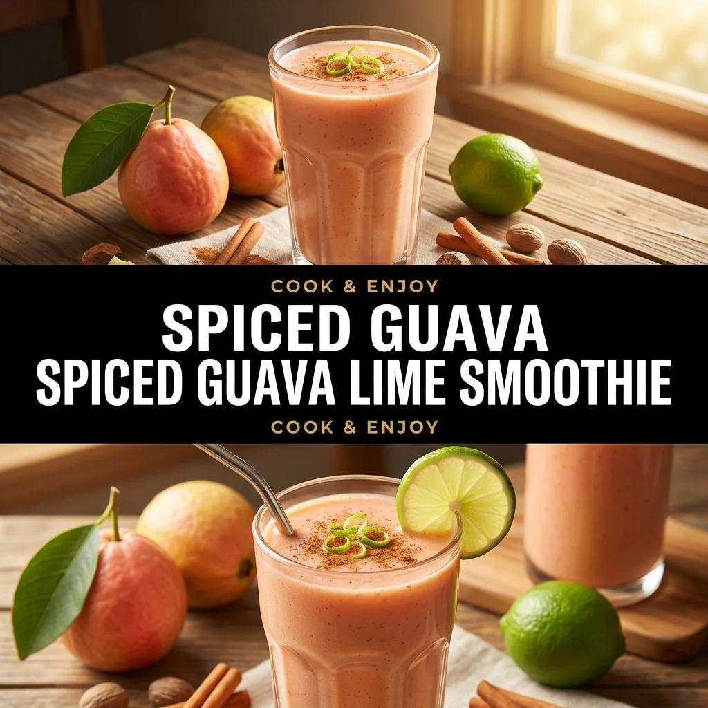 Spiced Guava Lime Smoothie food illustration