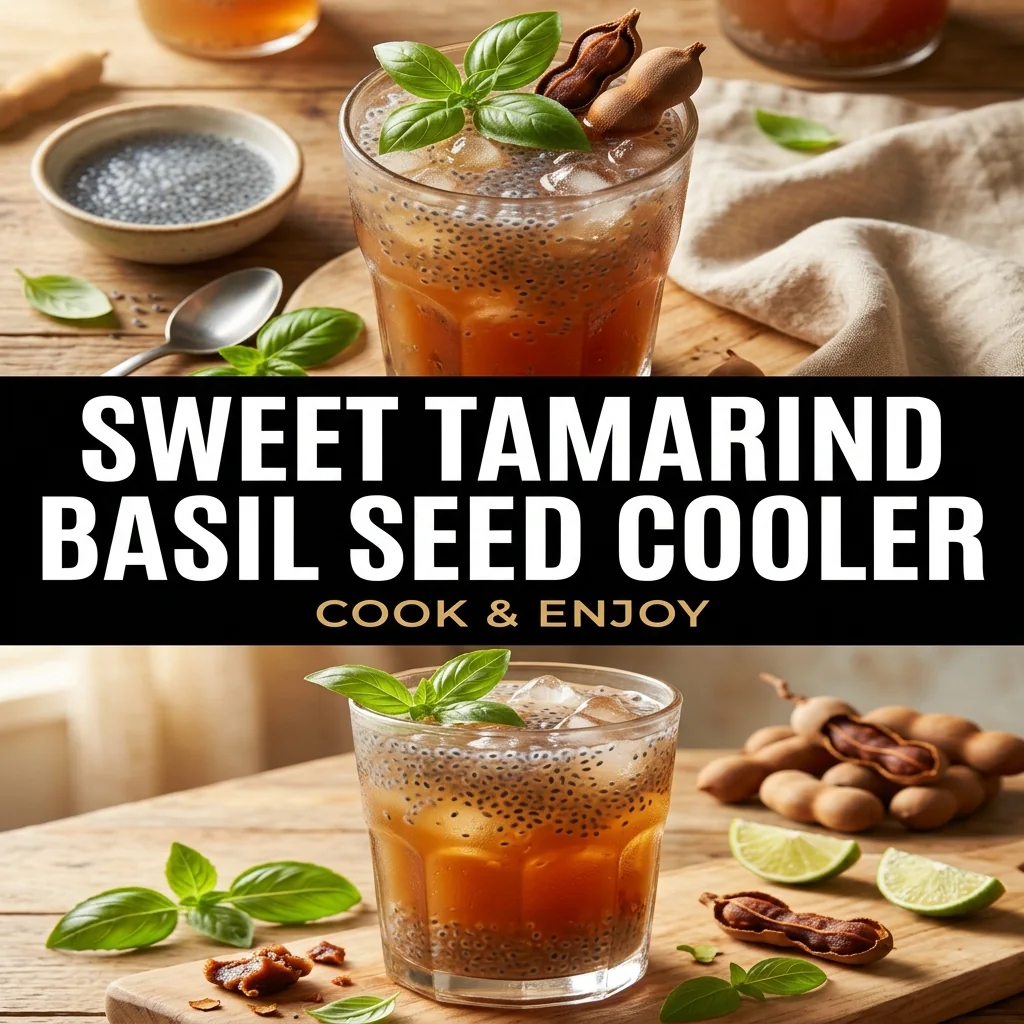 Sweet Tamarind Basil Seed Cooler food illustration