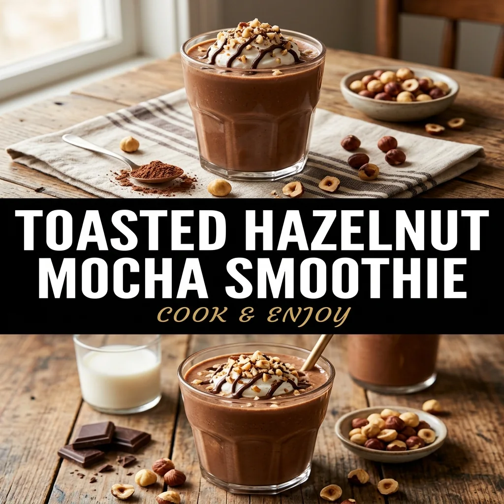 Toasted Hazelnut Mocha Smoothie food illustration