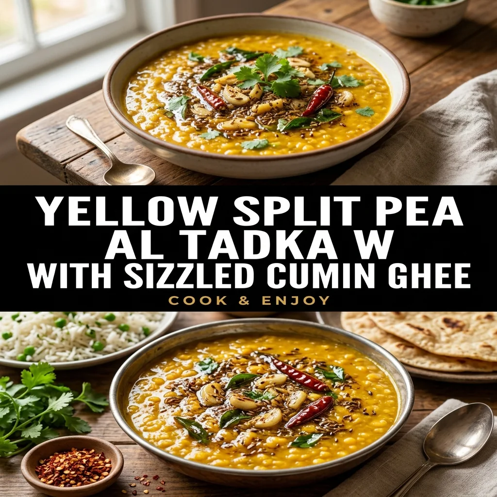 Yellow Split Pea Daal Tadka with Sizzled Cumin Ghee food illustration